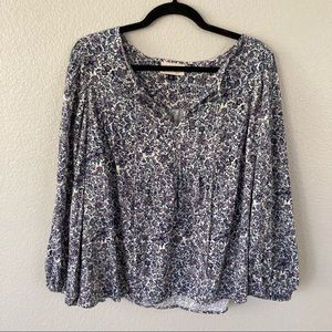 Universal Thread Floral Bishop Sleeve Blouse size XXL